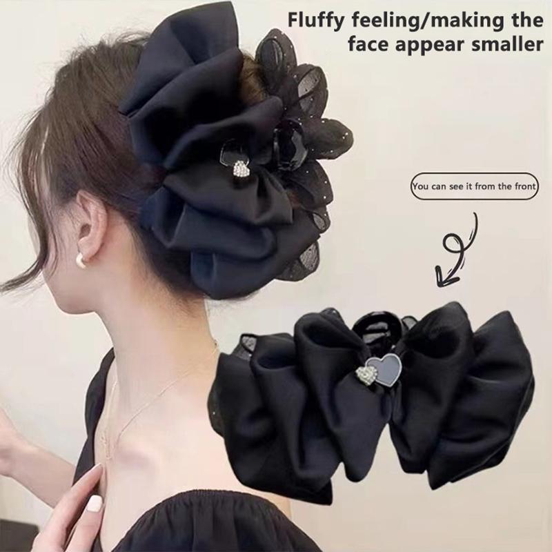 Large Bow Mesh Hairpin Temperament Elegant Women Hair Claw Clips Princess Headdress Grab Clip Female Hair Accessories
Large Bow Mesh Hairpin Temperament Elegant Women Hair Claw Clips Princess Headdress Grab Clip Female Hair Accessories