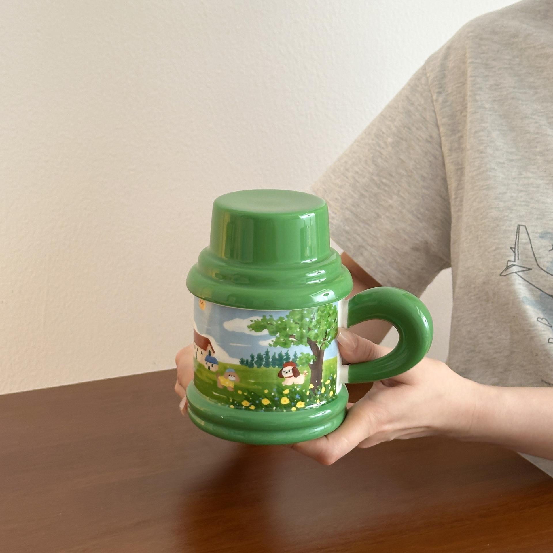 Ceramic Cup High Value Mug with Lid Office Household Water Cup Practical Hand Souvenir Gift for Friends and Customers 401-500ml
Ceramic Cup High Value Mug with Lid Office Household Water Cup Practical Hand Souvenir Gift for Friends and Customers 401-500ml