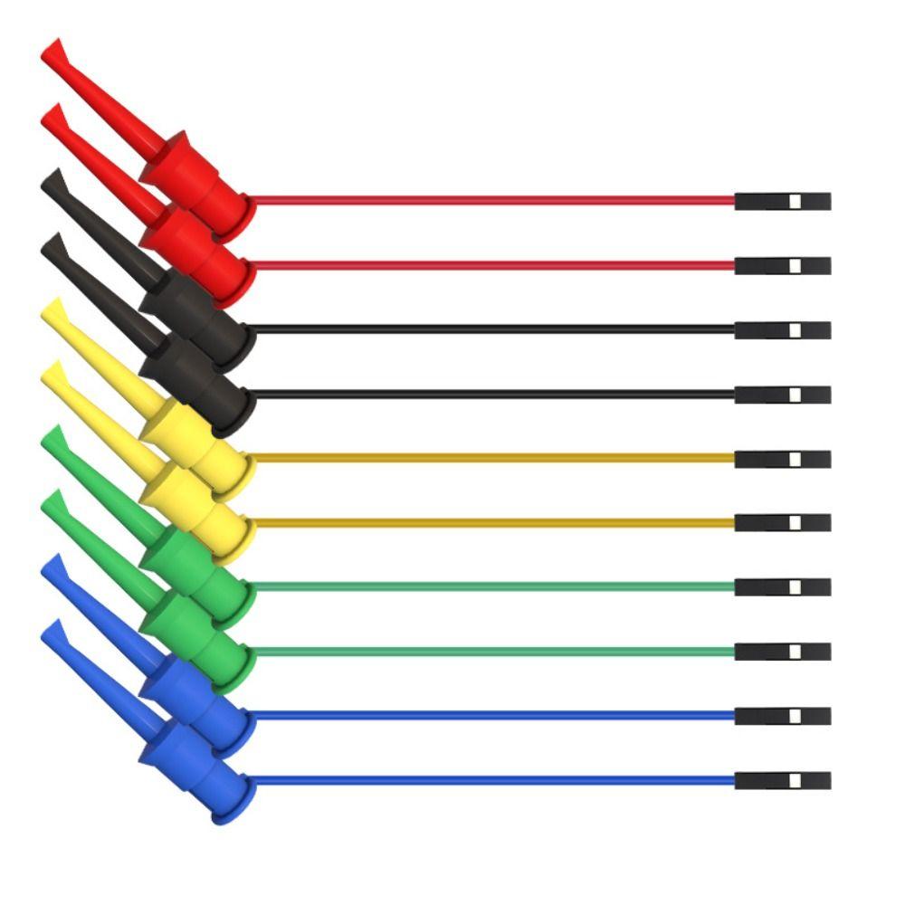 Connection Test Hook Clip Cable Clamp Jumper Wire 2 in 1 Male/Female Jumper Wire Logic Analyzer 10 pcs
Connection Test Hook Clip Cable Clamp Jumper Wire 2 in 1 Male/Female Jumper Wire Logic Analyzer 10 pcs