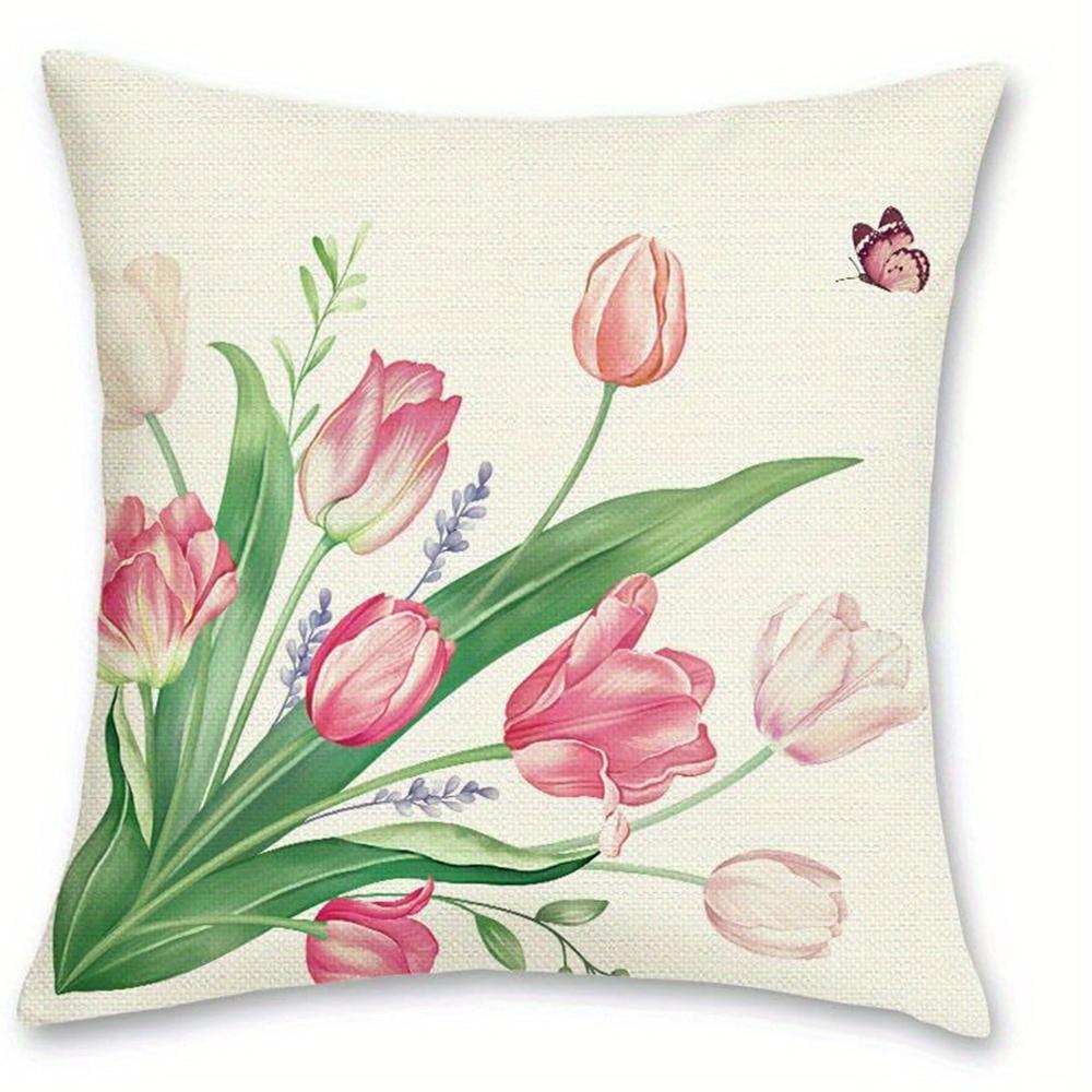 Romantic Tulip Love Pillow CoversLiving room sofa cushion cover, soft and comfortable, bedroom room decoration 45x45cm-1pcs
Romantic Tulip Love Pillow CoversLiving room sofa cushion cover, soft and comfortable, bedroom room decoration 45x45cm-1pcs