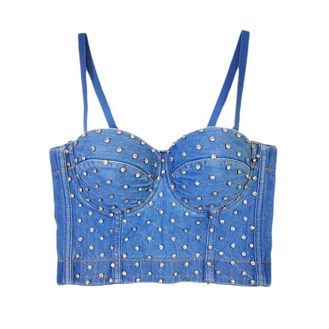 Укороченный топ yushutiff Джинсовый корсет со стразами Топы Rave Clothing Бюстье Жилеты без рукавов для вечеринок в ночном клубе
Укороченный топ yushutiff Джинсовый корсет со стразами Топы Rave Clothing Бюстье Жилеты без рукавов для вечеринок в ночном клубе