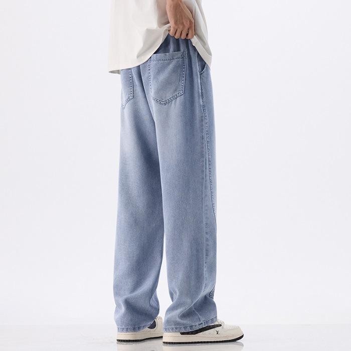 Свободные прямые джинсы мужские летние тонкие немнущиеся и прохладные брюки мужские M
Свободные прямые джинсы мужские летние тонкие немнущиеся и прохладные брюки мужские M