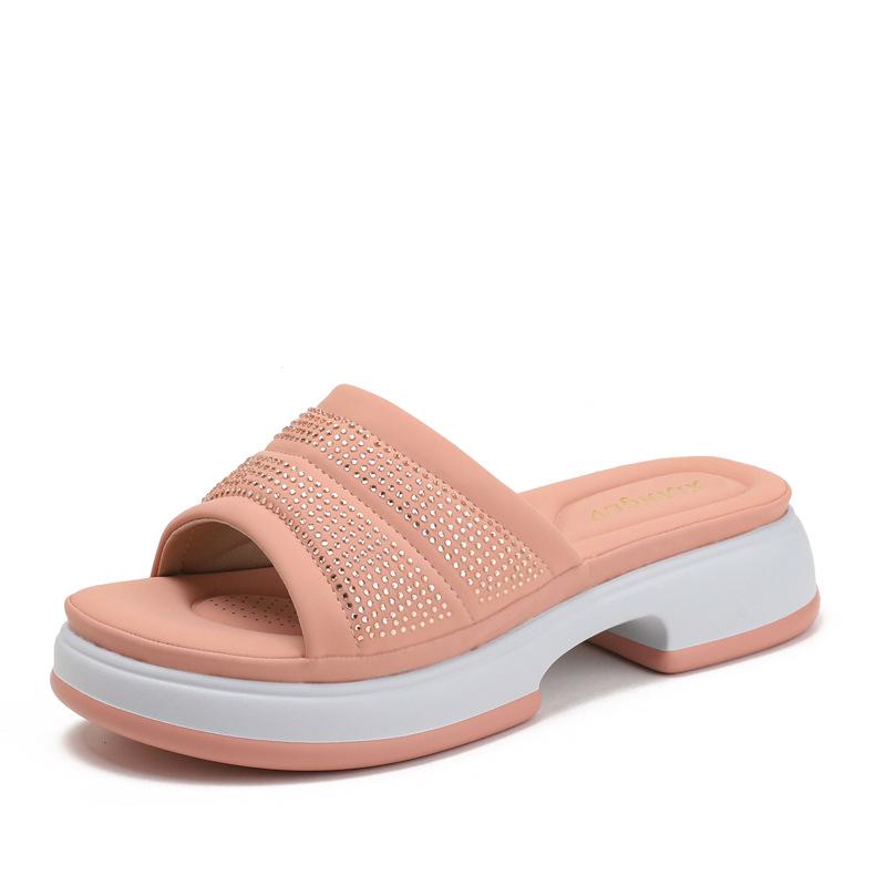 Thick-bottomed shit-stepping slippers female summer outer wear fashion fairy wind-pressed diamond muffin versatile beach 36
Thick-bottomed shit-stepping slippers female summer outer wear fashion fairy wind-pressed diamond muffin versatile beach 36