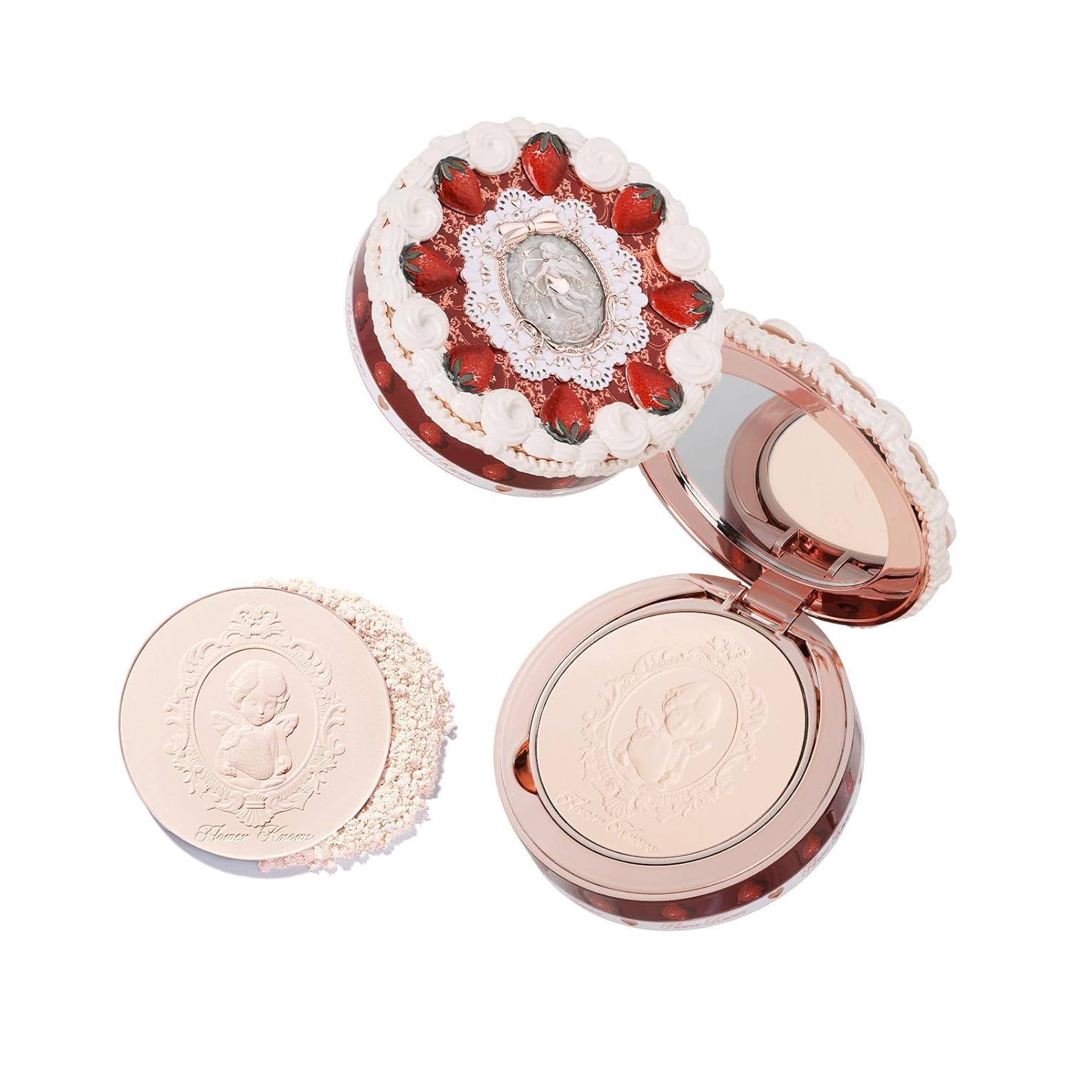 Flower knows Strawberry Cupid series Pressed Powder Matte Soft Focus Oil Control Holding Powder 02 Ivory white
Flower knows Strawberry Cupid series Pressed Powder Matte Soft Focus Oil Control Holding Powder 02 Ivory white
