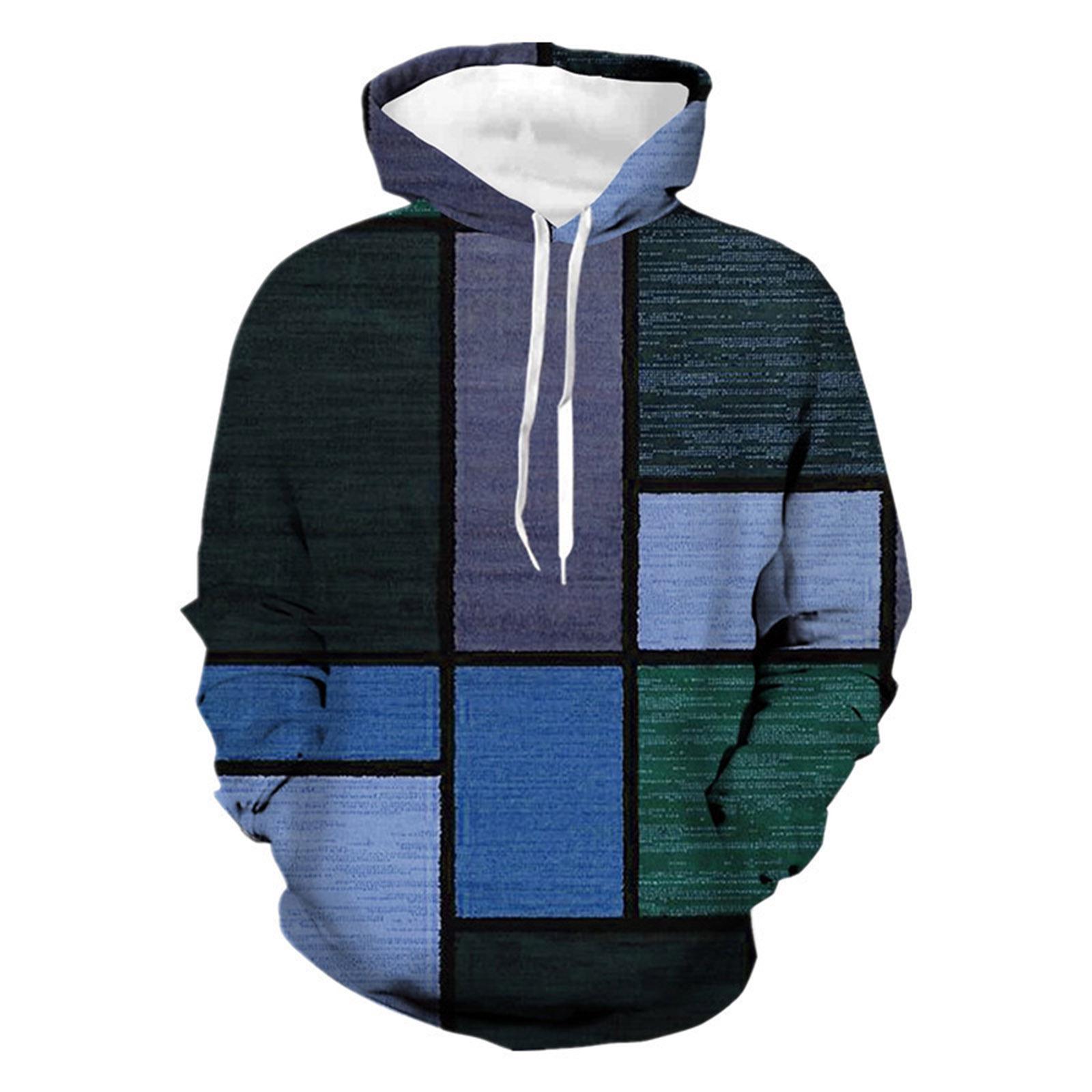 Men s Color Block Digital Print Long Sleeve Hoodie Extra Large
Men s Color Block Digital Print Long Sleeve Hoodie Extra Large