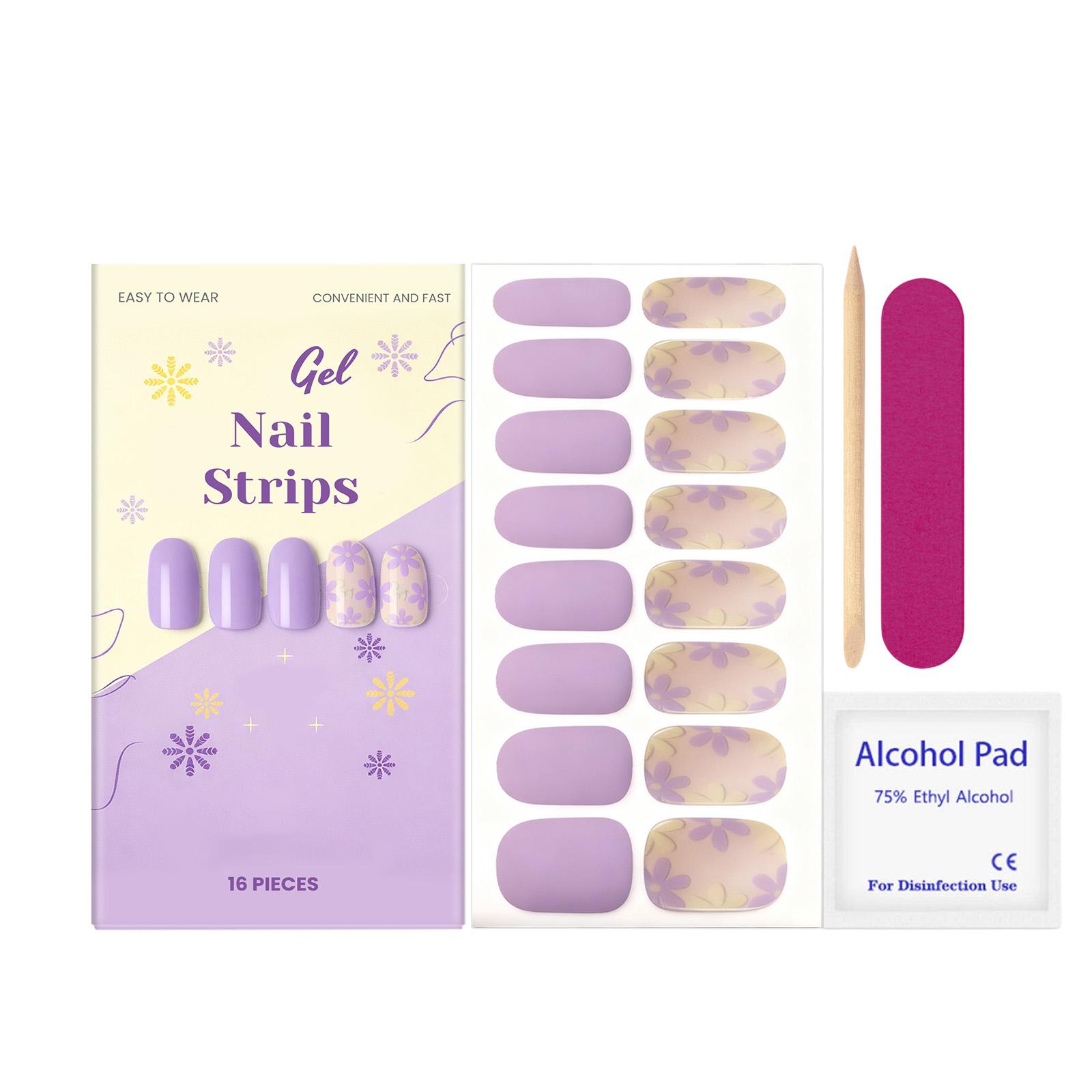 Gel Nail Strips Kit Easy to Apply Long Lasting Flexible Nail Wraps with Nail File Cuticle Pusher and Alcohol Pad 16 Pieces Durable Design one size білий
Gel Nail Strips Kit Easy to Apply Long Lasting Flexible Nail Wraps with Nail File Cuticle Pusher and Alcohol Pad 16 Pieces Durable Design one size білий