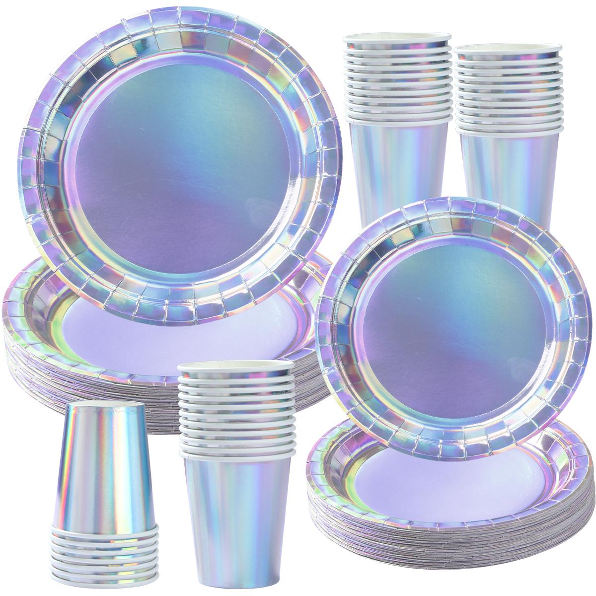 Mermaid Theme Birthday Party Decorations Mermaid Disposable Rainbow Color Aluminum Paper Tableware Plates Mermaid Party Supplies
Mermaid Theme Birthday Party Decorations Mermaid Disposable Rainbow Color Aluminum Paper Tableware Plates Mermaid Party Supplies