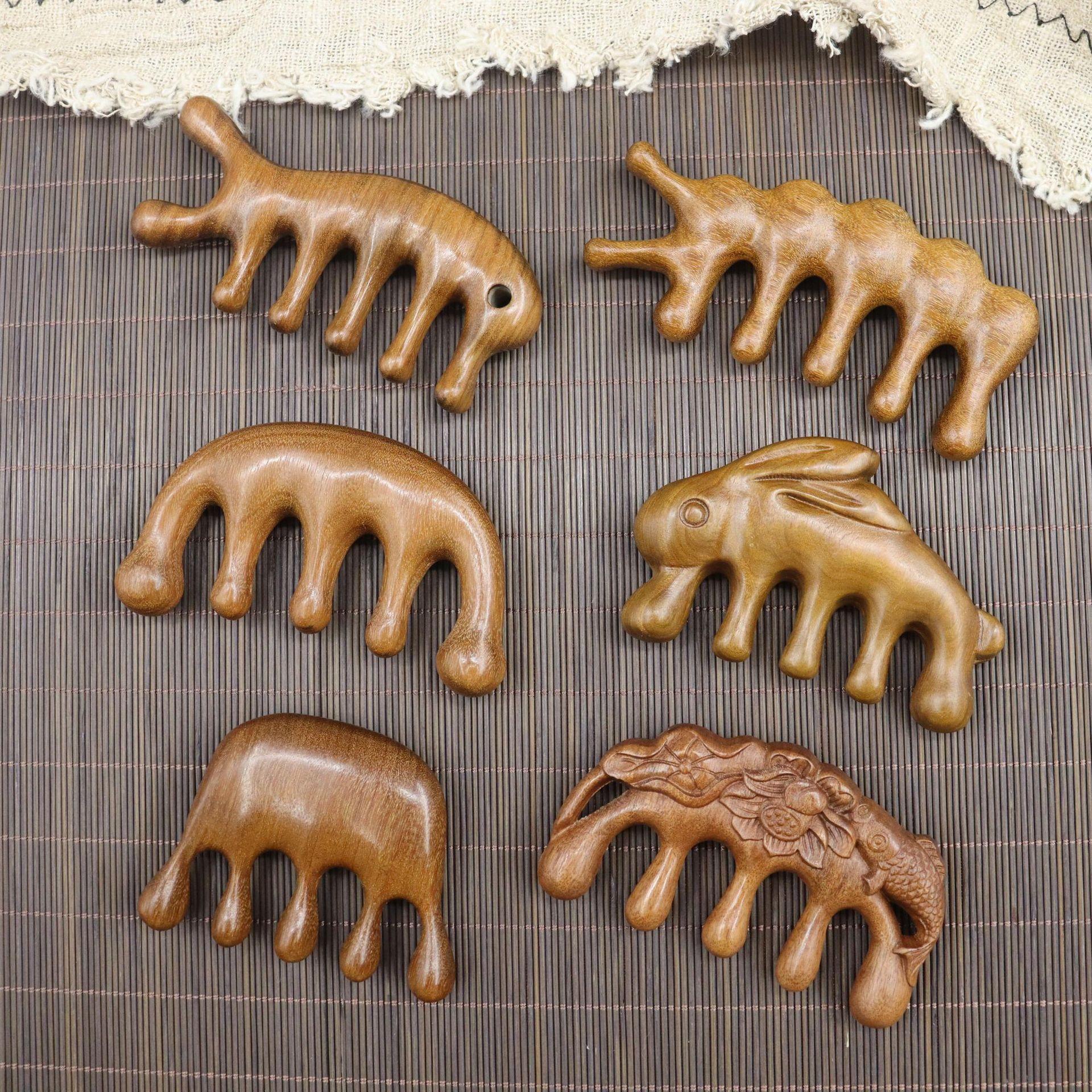 Golden Sandalwood Acupressure Massage Comb with Five-Tooth Round Head for Scalp and Body
Golden Sandalwood Acupressure Massage Comb with Five-Tooth Round Head for Scalp and Body