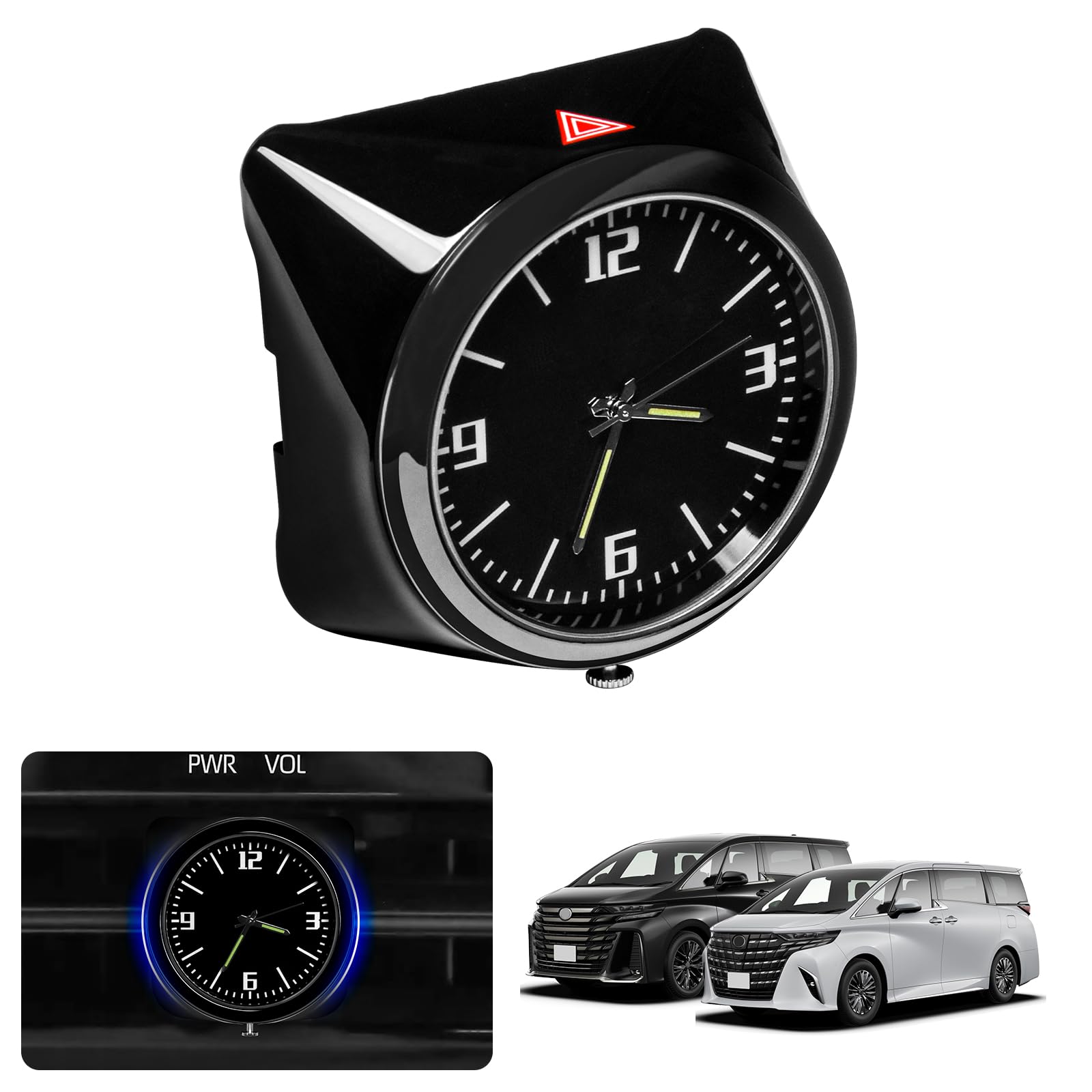 Часы TELLIKA Hazard Watch для приборной панели автомобиля Toyota, круглые аналоговые кварцевые аксессуары Alphard/Vellfire (40-я серия), Часы, Механизм, Alphard/Vellfire чёрный
Часы TELLIKA Hazard Watch для приборной панели автомобиля Toyota, круглые аналоговые кварцевые аксессуары Alphard/Vellfire (40-я серия), Часы, Механизм, Alphard/Vellfire чёрный