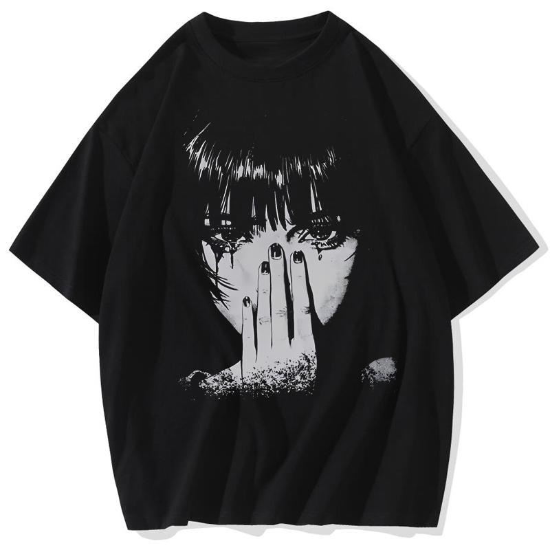 Men Fashion Washed T Shirt Hip Hop Streetwear Graphic Print Harajuku Hip Hop TShirt Summer Black Short Sleeve Cotton Loose Tops S
Men Fashion Washed T Shirt Hip Hop Streetwear Graphic Print Harajuku Hip Hop TShirt Summer Black Short Sleeve Cotton Loose Tops S