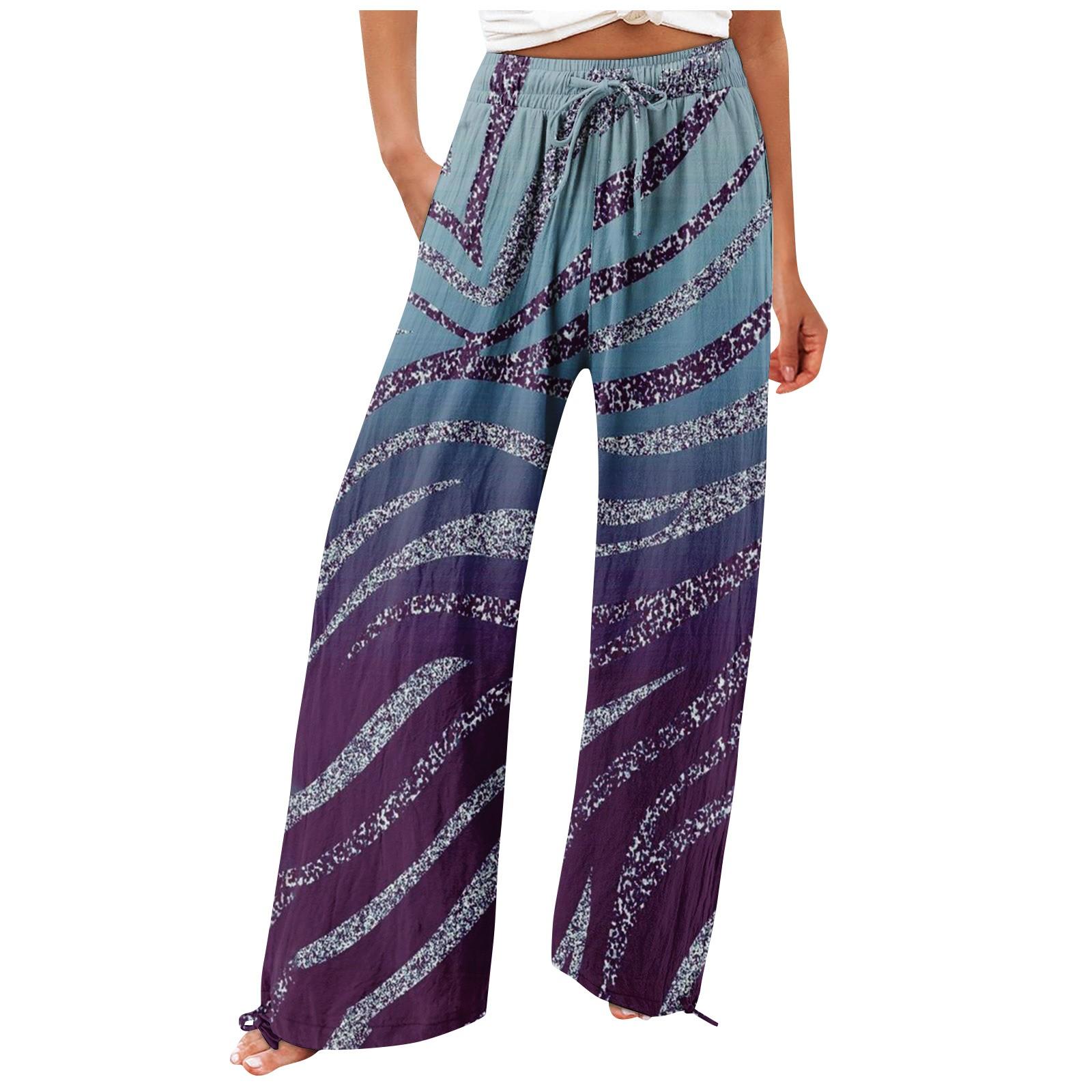 Брюки для женщин. Летние струящиеся брюки с высокой талией и широкими штанинами с принтом. Повседневные брюки. M
Брюки для женщин. Летние струящиеся брюки с высокой талией и широкими штанинами с принтом. Повседневные брюки. M