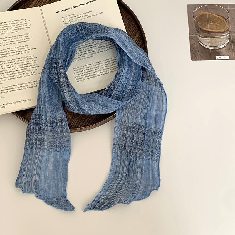 Silk scarf long strip high sense spring and summer new striped retro versatile decoration breathable small scarf neck scarf scarf
Silk scarf long strip high sense spring and summer new striped retro versatile decoration breathable small scarf neck scarf scarf