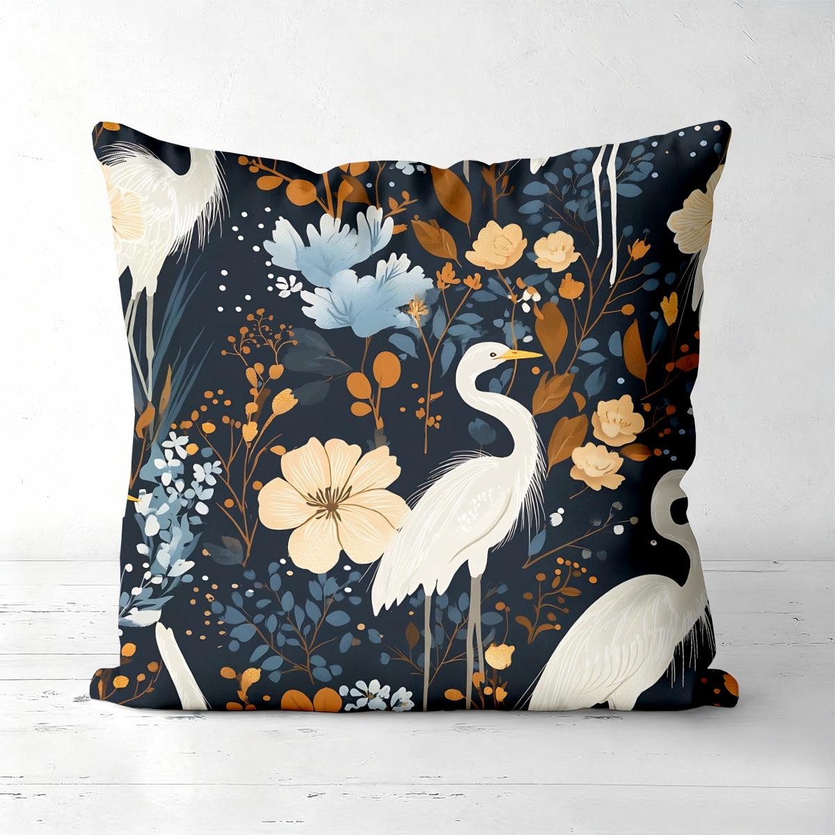 Heron Patterned Cushions With Floral And Leaf Designs Polyester pillowcase, sofa decorative cushion cov Headboard Pillow 45x45cm
Heron Patterned Cushions With Floral And Leaf Designs Polyester pillowcase, sofa decorative cushion cov Headboard Pillow 45x45cm