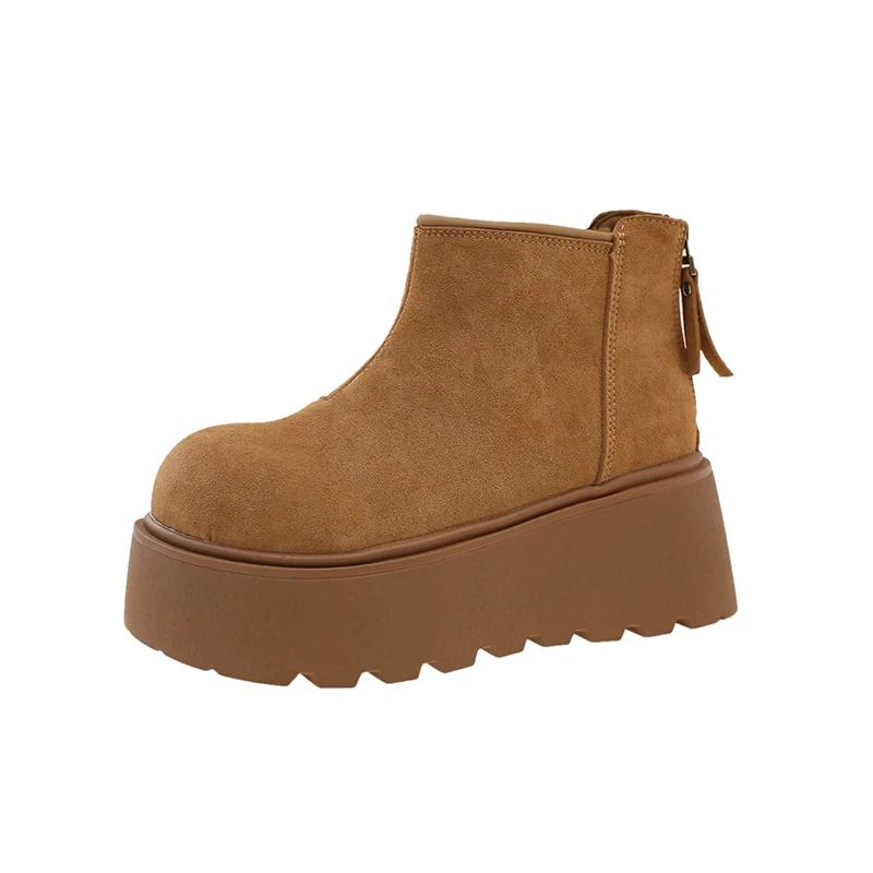 Модные женские теплые ботильоны с круглым носком, высокое качество, женская обувь, НОВИНКА, модные однотонные современные ботинки на платформе с задней молнией, Zapatos De Mujer 35 коричневый
Модные женские теплые ботильоны с круглым носком, высокое качество, женская обувь, НОВИНКА, модные однотонные современные ботинки на платформе с задней молнией, Zapatos De Mujer 35 коричневый