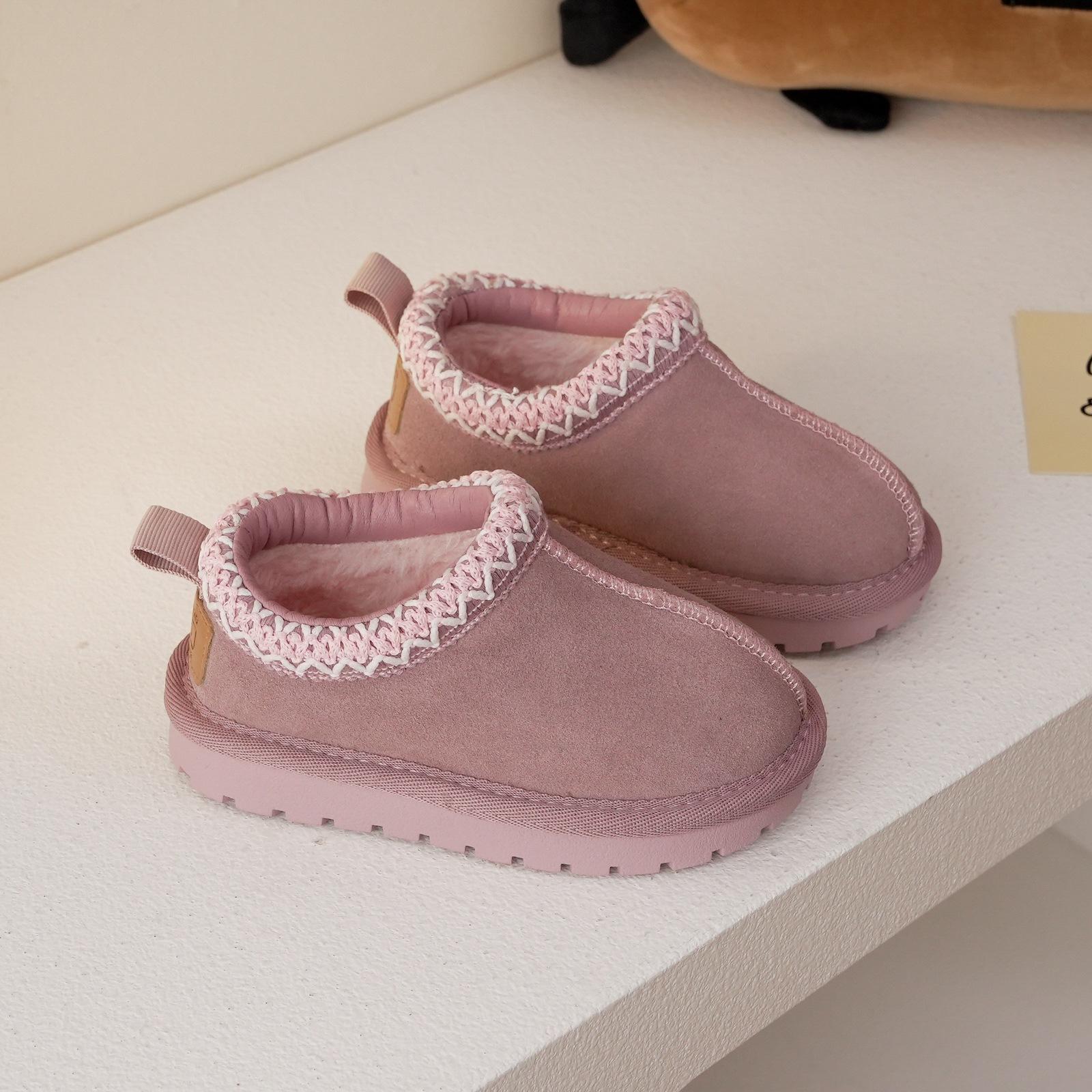 Winter Children Low-top Snow Boots Baby Genuine Leather Boots Girls Retro Thicken Fur Snow Boots Boys Anti-slip Winter Shoes 37
Winter Children Low-top Snow Boots Baby Genuine Leather Boots Girls Retro Thicken Fur Snow Boots Boys Anti-slip Winter Shoes 37