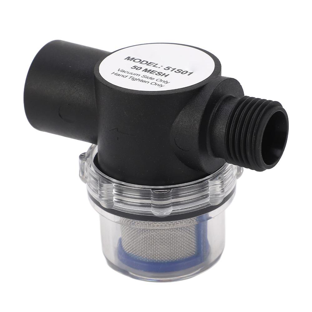 1/2in-14 Inline Filter Female Thread Black Water Pump Strainer Filter 50 Mesh Screen Plastic Strainer Filter RV Water Systems
1/2in-14 Inline Filter Female Thread Black Water Pump Strainer Filter 50 Mesh Screen Plastic Strainer Filter RV Water Systems