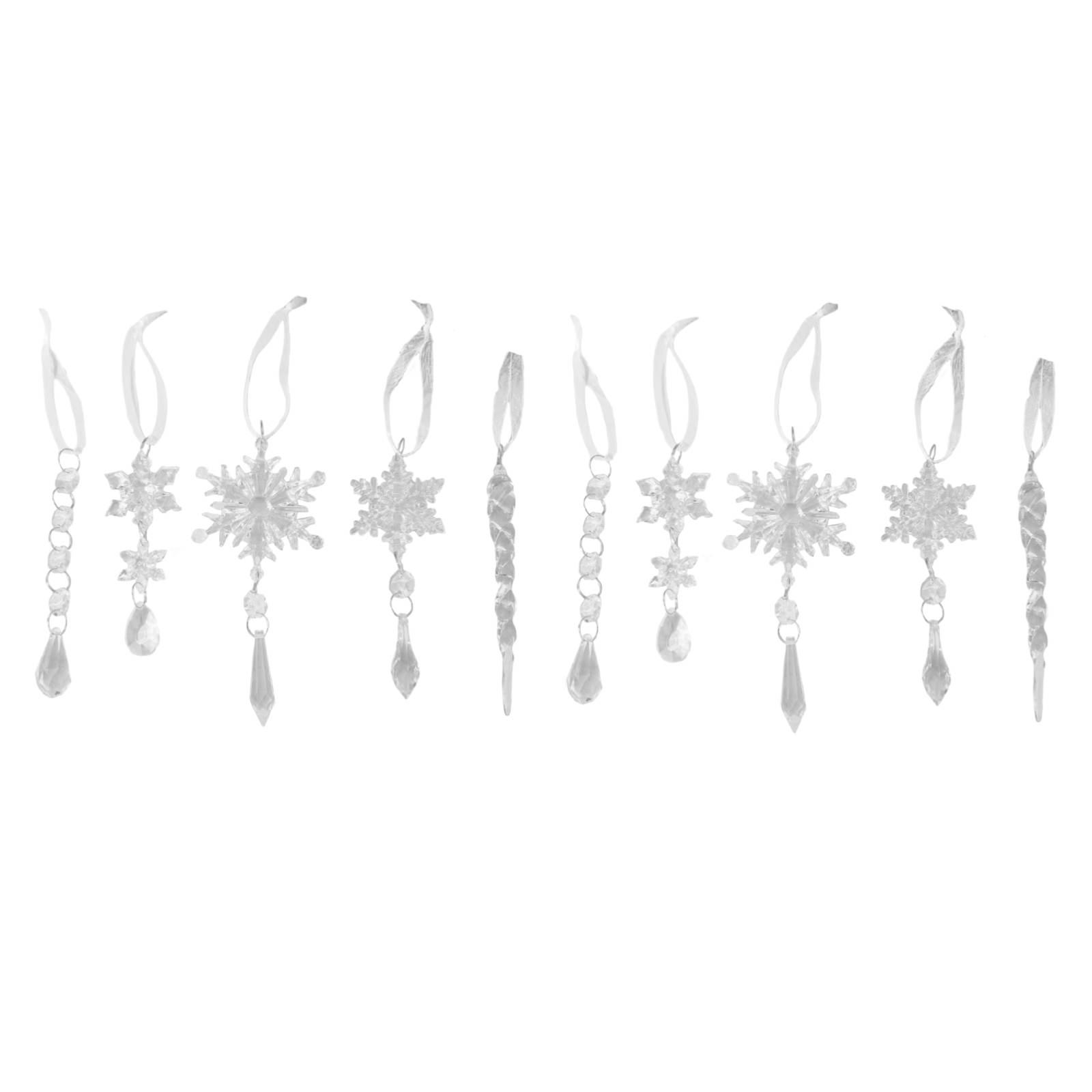 10 Pcs Acrylic Crystal Hanging Set for Xmas Tree Home Party Supplies (Clear)
10 Pcs Acrylic Crystal Hanging Set for Xmas Tree Home Party Supplies (Clear)