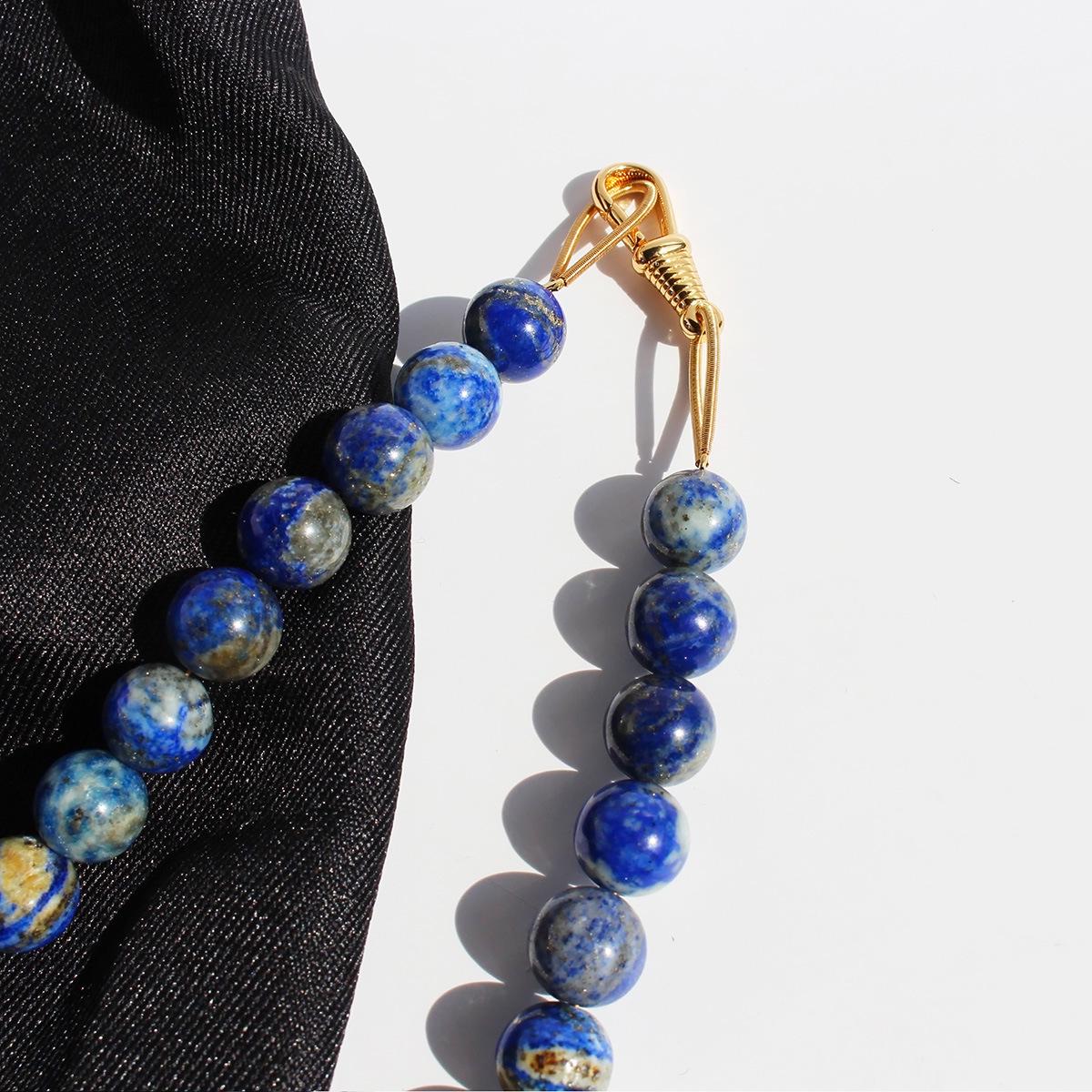 Ожерелье из бусин натурального лазурита класса А: Винтажный китайский стиль чонсам цепочка на ключицу для женщин
Ожерелье из бусин натурального лазурита класса А: Винтажный китайский стиль чонсам цепочка на ключицу для женщин