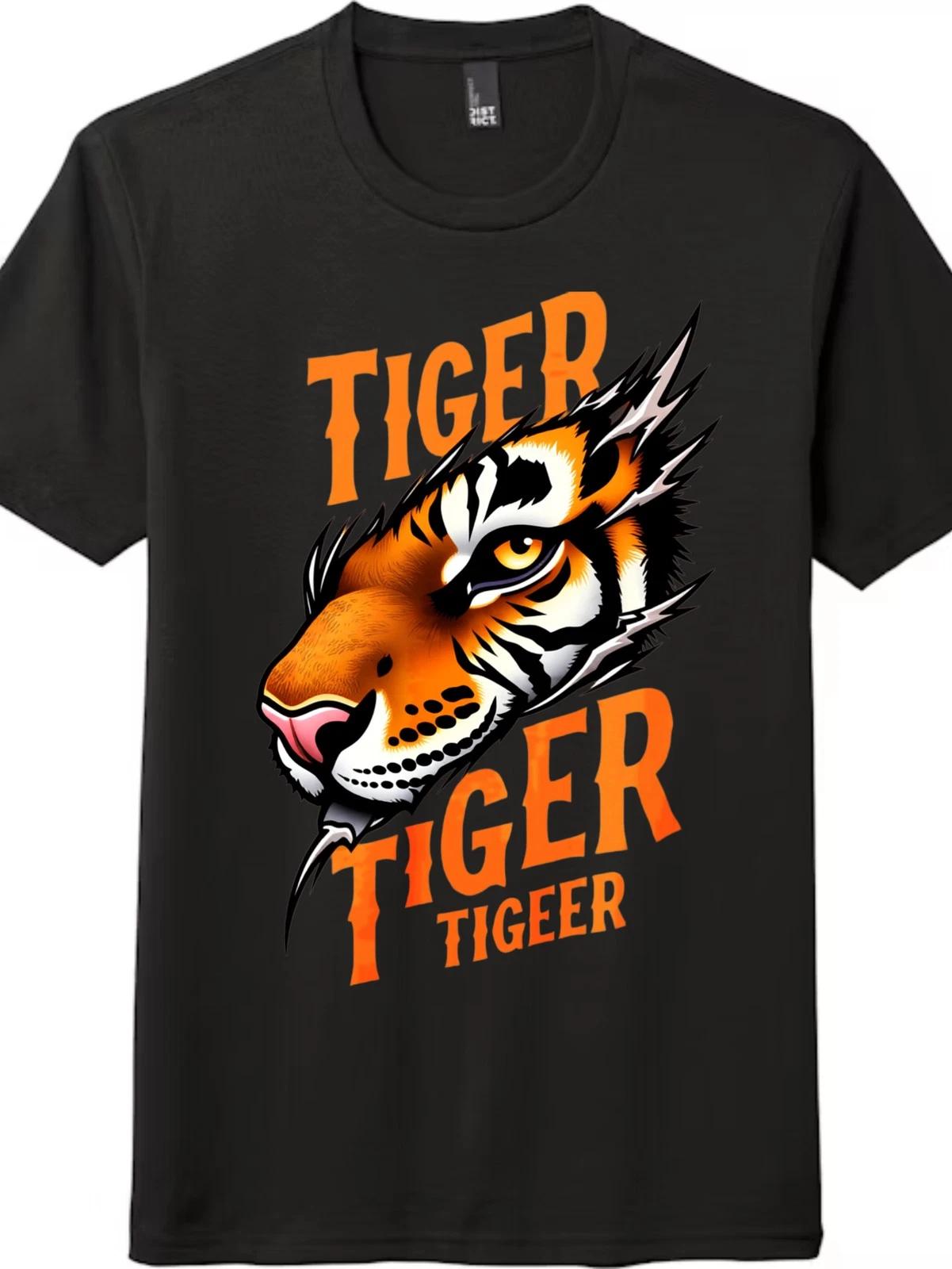 Unisex Retro Tiger Mascot Graphic Tee | Casual Outing & Daily Spirit T-Shirt 4XL
Unisex Retro Tiger Mascot Graphic Tee | Casual Outing & Daily Spirit T-Shirt 4XL