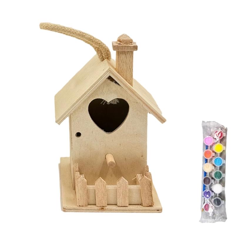Rural Wooden Bird House Unpainted Bird Nest For Outdoor Garden Patios Hanging Breeding Box For Wild Bird Shelter Place S
Rural Wooden Bird House Unpainted Bird Nest For Outdoor Garden Patios Hanging Breeding Box For Wild Bird Shelter Place S