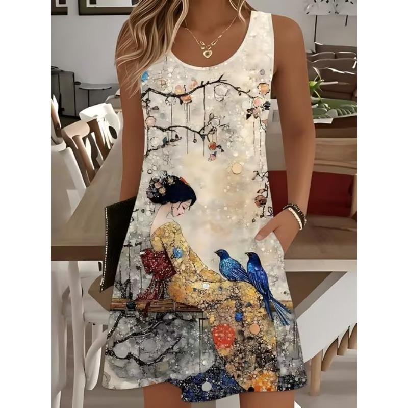 Women s Floral Pattern Printed Sleeveless Round Neck Dress Loose Soft and Comfortable Plus Size Dress 8XL коричневий
Women s Floral Pattern Printed Sleeveless Round Neck Dress Loose Soft and Comfortable Plus Size Dress 8XL коричневий