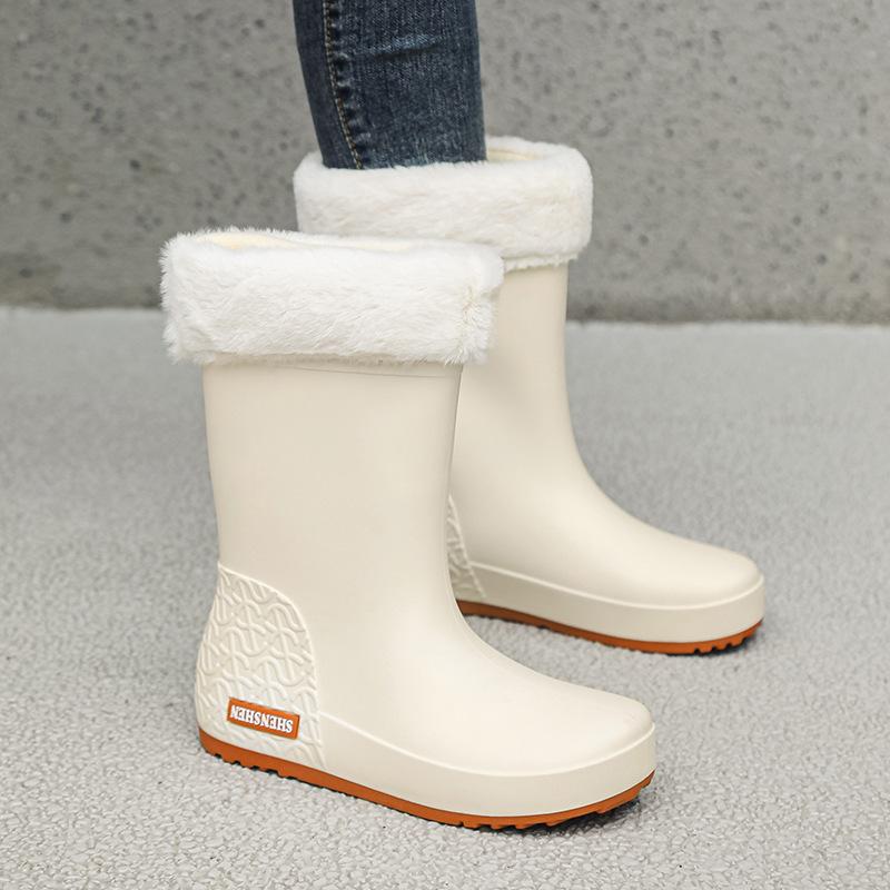 Женские универсальные трендовые водонепроницаемые резиновые дождевые сапоги с противоскользящей подошвой и бархатной подкладкой для сохранения тепла 40
Женские универсальные трендовые водонепроницаемые резиновые дождевые сапоги с противоскользящей подошвой и бархатной подкладкой для сохранения тепла 40