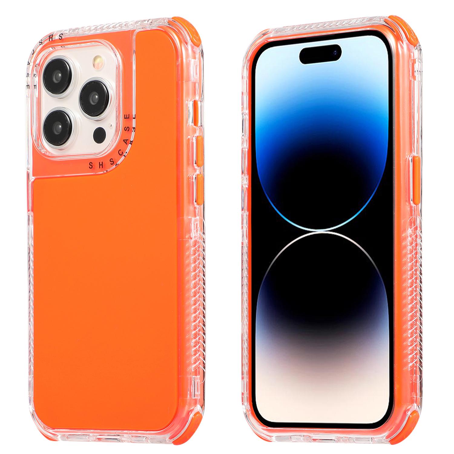 For iPhone 15 Plus Detachable 3-in-1 Shockproof Phone Case PC+TPU Protective Cover Orange
For iPhone 15 Plus Detachable 3-in-1 Shockproof Phone Case PC+TPU Protective Cover Orange