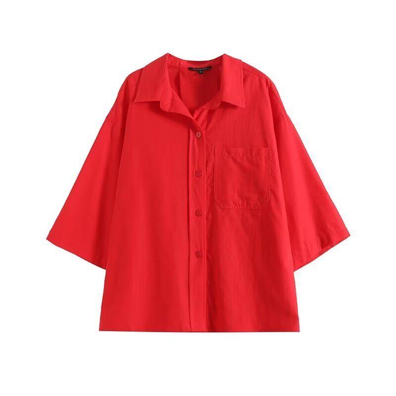 24 Women s Summer French Intellectual Commute Style Red Linen Blended Loose Long Sleeves Shirt 05158681600 Red L
24 Women s Summer French Intellectual Commute Style Red Linen Blended Loose Long Sleeves Shirt 05158681600 Red L