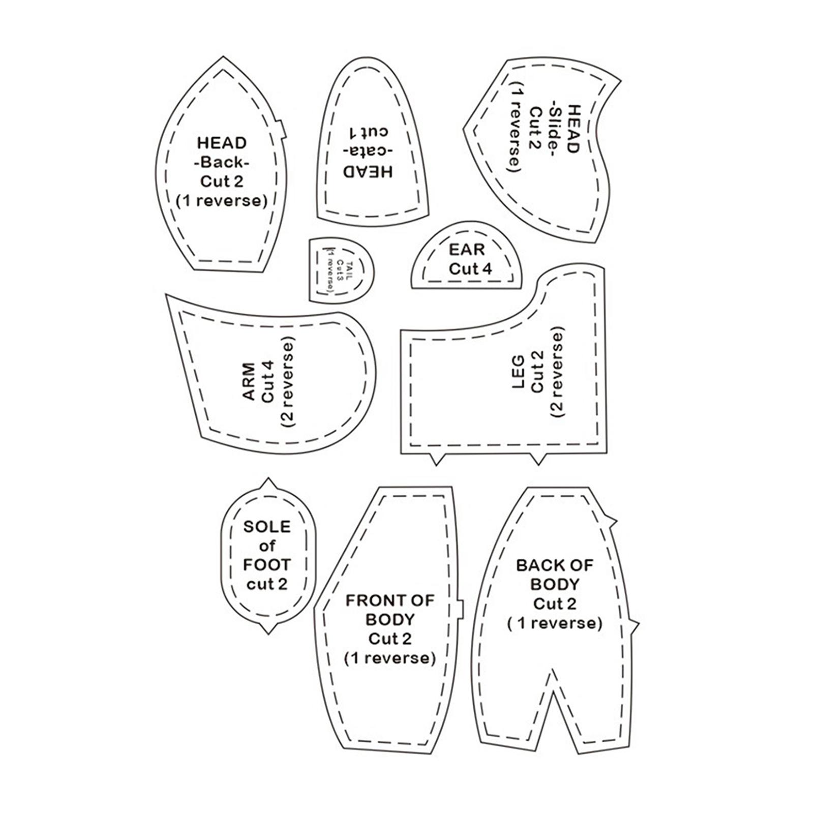 10Pcs/Set Acrylic Template Ruler for Memory Bear,Sewing Patterns for Beginners Teddy Quilting Stencil Cutting Art Craft Tools
10Pcs/Set Acrylic Template Ruler for Memory Bear,Sewing Patterns for Beginners Teddy Quilting Stencil Cutting Art Craft Tools