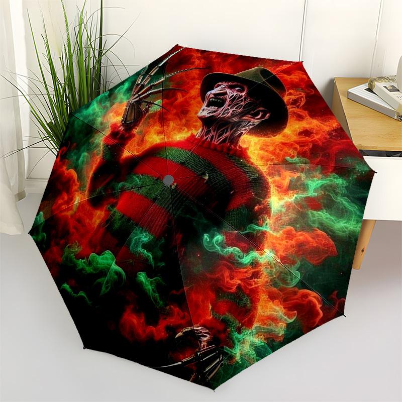 1pc Freddy Krueger Horror Icon Umbrella with Plastic Handle,Cartoon Pattern,Suitable for All Seasons Multi-functional Umbrella377
1pc Freddy Krueger Horror Icon Umbrella with Plastic Handle,Cartoon Pattern,Suitable for All Seasons Multi-functional Umbrella377