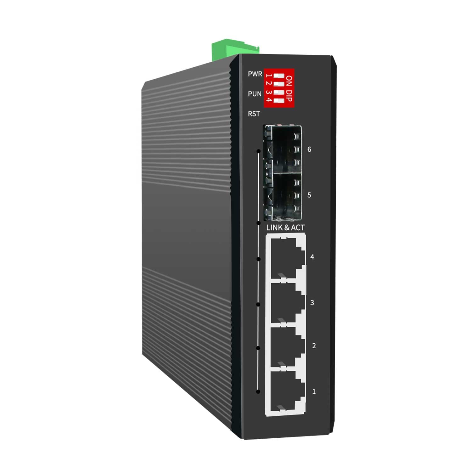 4 Port Managed DIN Rail SFP Network Ethernet Gigabit Not Switch 4x10/100/1000Base-Tx Switch, 4x10/100/1000 Base-TX + 2x1000Base-FX 6X, PoE+
4 Port Managed DIN Rail SFP Network Ethernet Gigabit Not Switch 4x10/100/1000Base-Tx Switch, 4x10/100/1000 Base-TX + 2x1000Base-FX 6X, PoE+