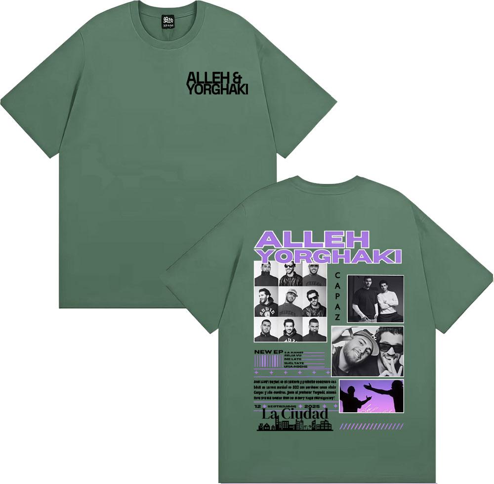 Rapper Alleh Yorghaki La Ciudad Worid Tour 2025 Tshirt Mens Clothing Harajuku Gothic T Shirts Cotton Casual Oversized Tshirt 4XL
Rapper Alleh Yorghaki La Ciudad Worid Tour 2025 Tshirt Mens Clothing Harajuku Gothic T Shirts Cotton Casual Oversized Tshirt 4XL