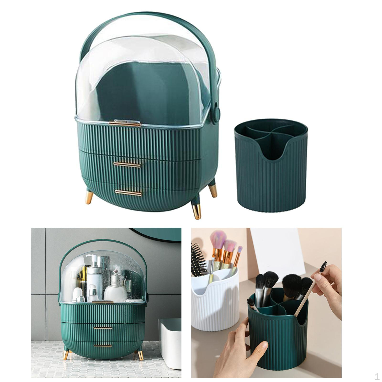 Acrylic Makeup Organizer Cosmetics Display with Brush/ Holder Waterproof Transparent Cover Bathroom зелёный
Acrylic Makeup Organizer Cosmetics Display with Brush/ Holder Waterproof Transparent Cover Bathroom зелёный