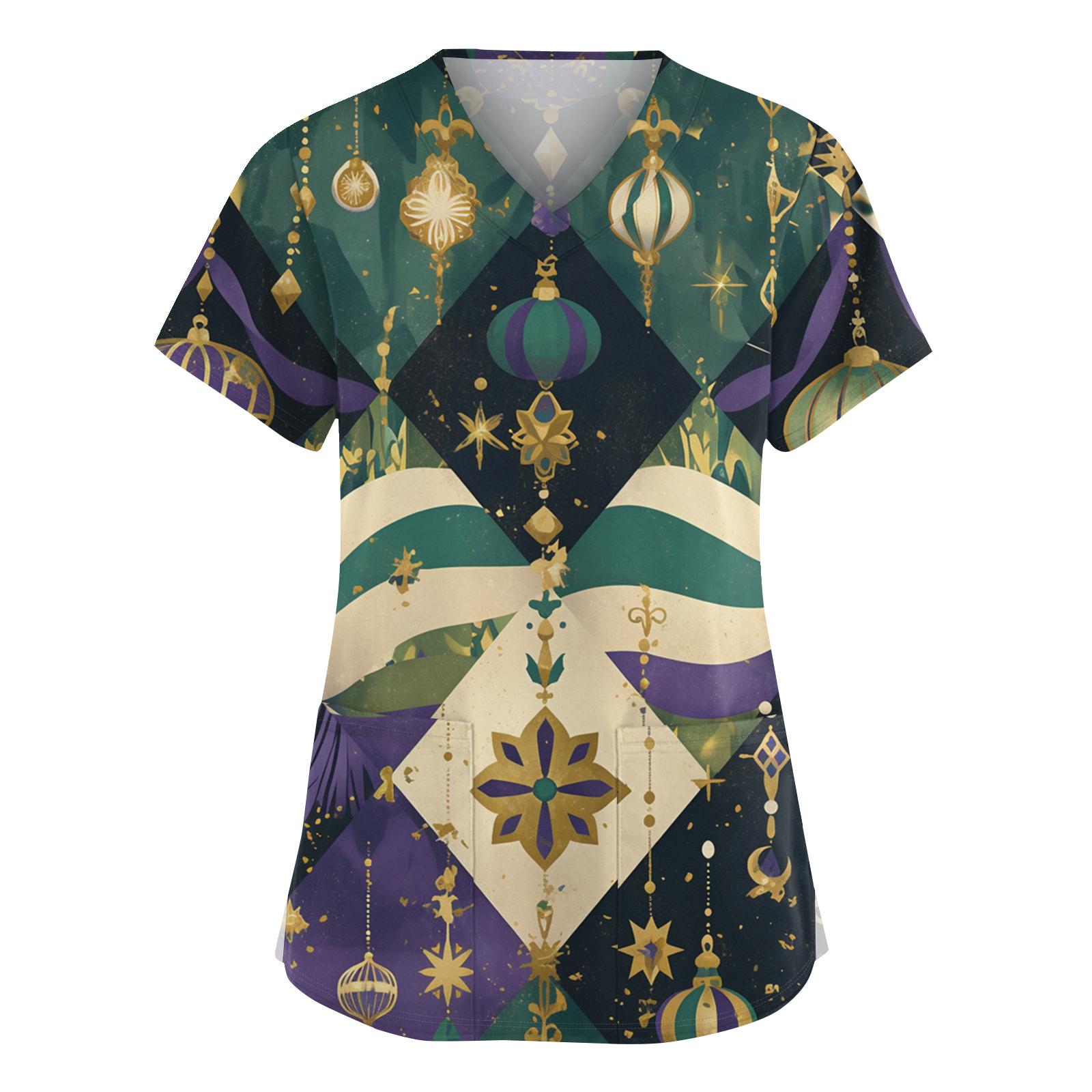 Women s Fashionable V-neck Workwear Printed Short Sleeved Pocket Side Slit Workwear Basic Pullover Top M зелений
Women s Fashionable V-neck Workwear Printed Short Sleeved Pocket Side Slit Workwear Basic Pullover Top M зелений