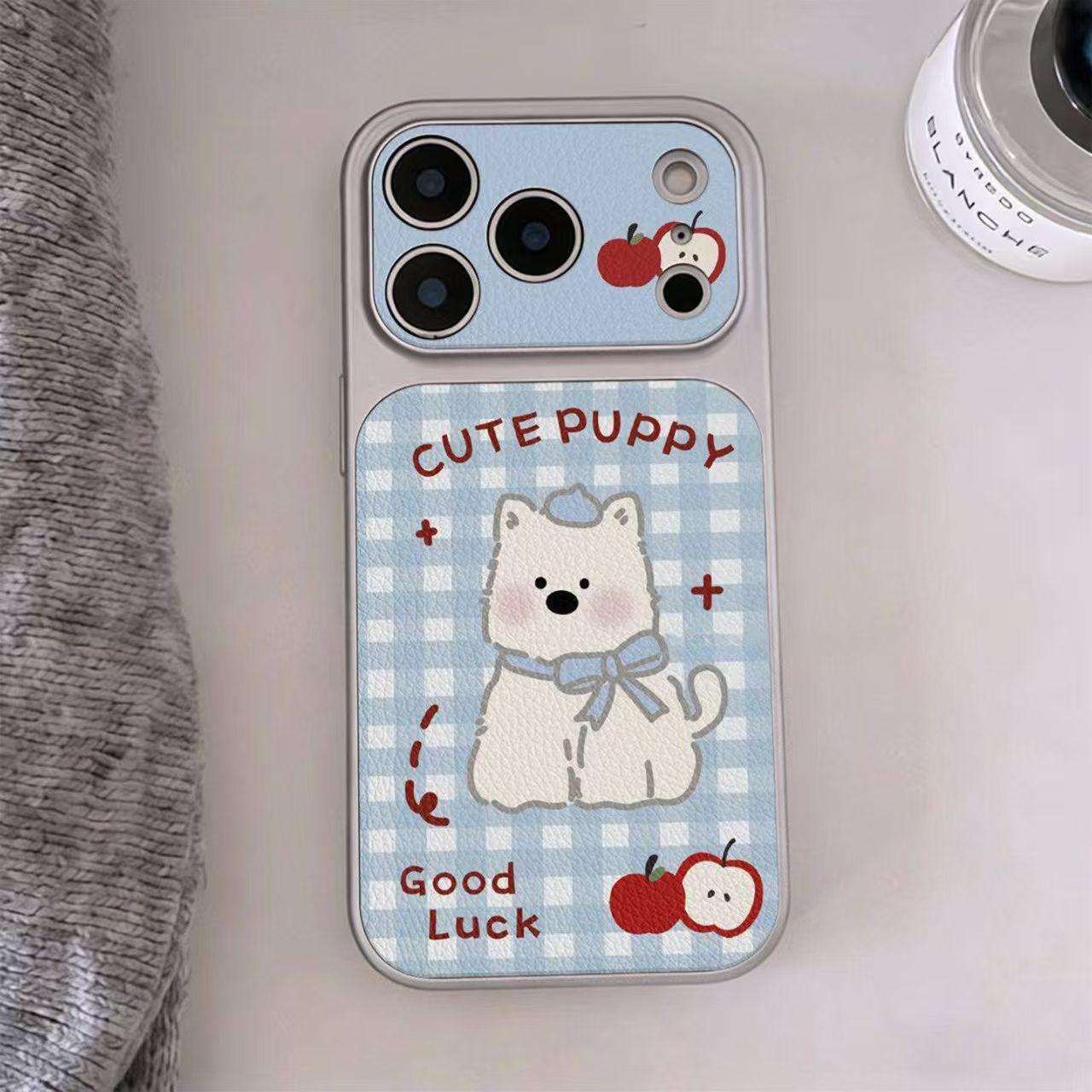 Blue Plaid Puppy Electroplated Leather Phone Case for iPhone 16 Pro Max and Apple 17 iPhone 17 Pro
Blue Plaid Puppy Electroplated Leather Phone Case for iPhone 16 Pro Max and Apple 17 iPhone 17 Pro