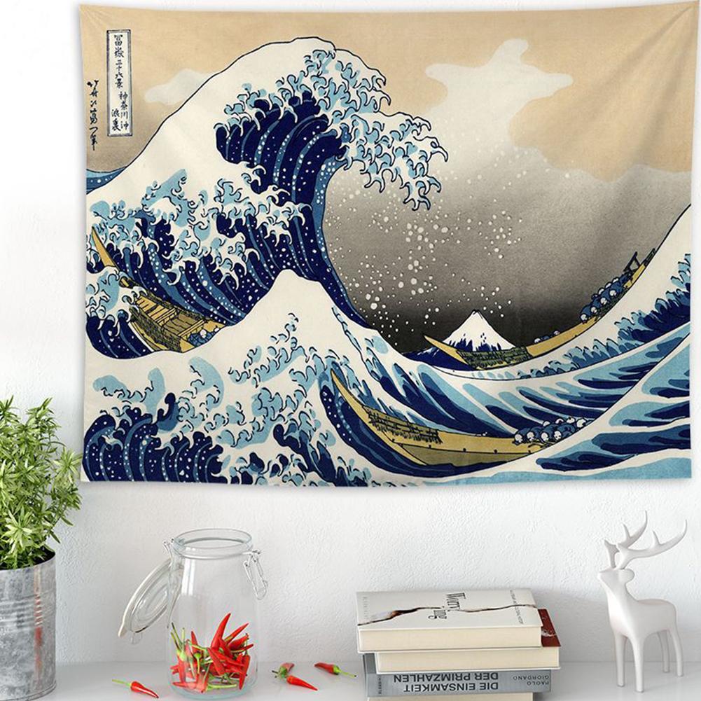 Ukiyoe Series Printing Hanging Wall Tapestry for Living Room Decoration waves148x130cm
Ukiyoe Series Printing Hanging Wall Tapestry for Living Room Decoration waves148x130cm