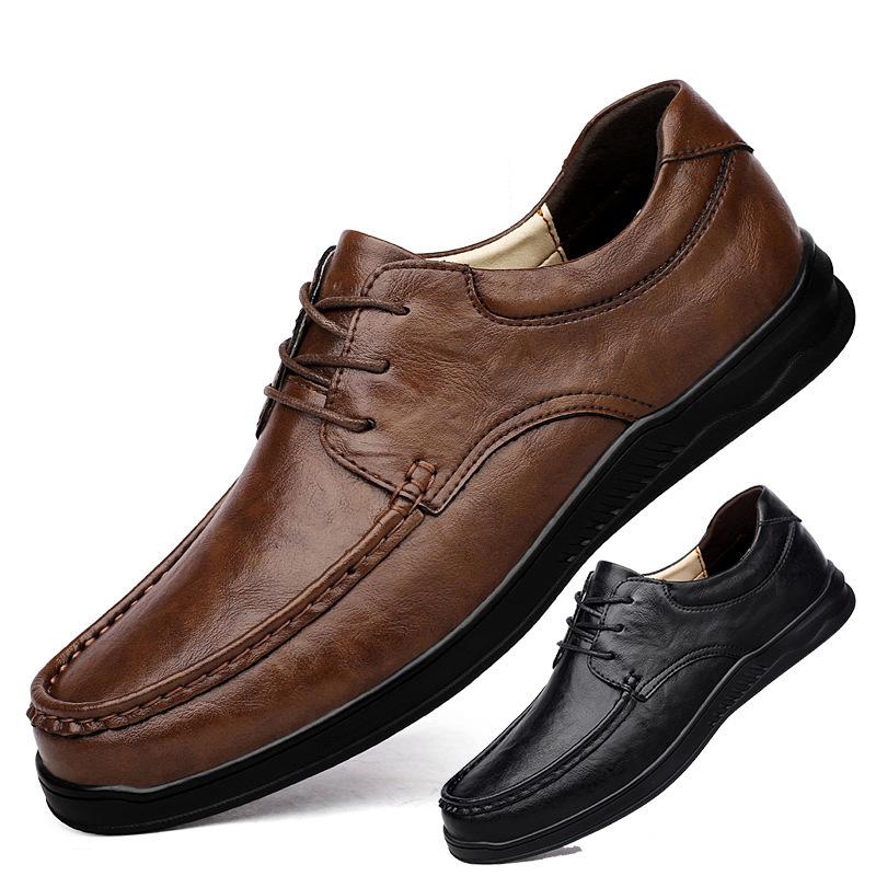 Autumn and winter new dad shoes cover feet middle-aged and elderly casual leather shoes comfortable black brown men s loafer Shoes 37 чорний
Autumn and winter new dad shoes cover feet middle-aged and elderly casual leather shoes comfortable black brown men s loafer Shoes 37 чорний