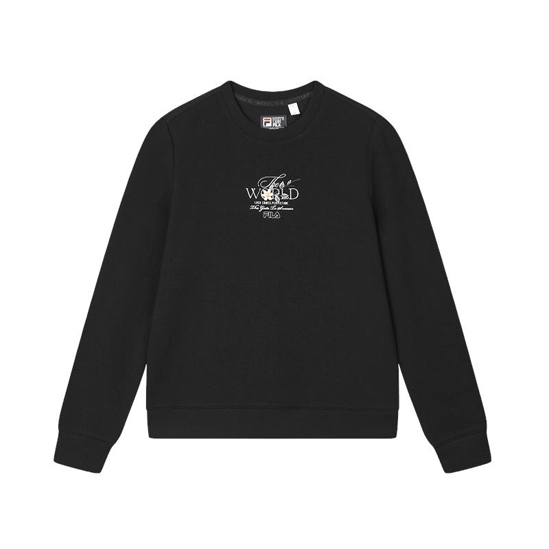 Fila Серия Heritage Модный универсальный пуловер свитшот Женский свитшот Черный F11W518209F-BK L
Fila Серия Heritage Модный универсальный пуловер свитшот Женский свитшот Черный F11W518209F-BK L