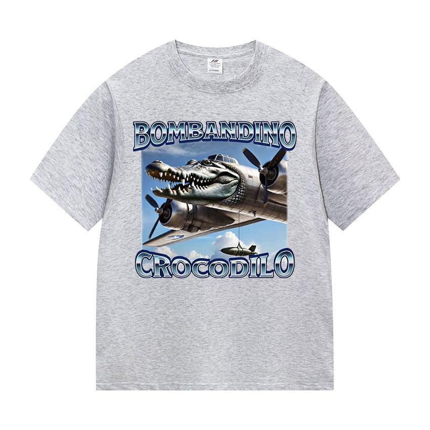 Bombardiro Crocodilo Funny Brain Rot Meme T Shirts Unisex Women Vintage Oversized print TShirt Unisex summer High Quality T Shirt S
Bombardiro Crocodilo Funny Brain Rot Meme T Shirts Unisex Women Vintage Oversized print TShirt Unisex summer High Quality T Shirt S