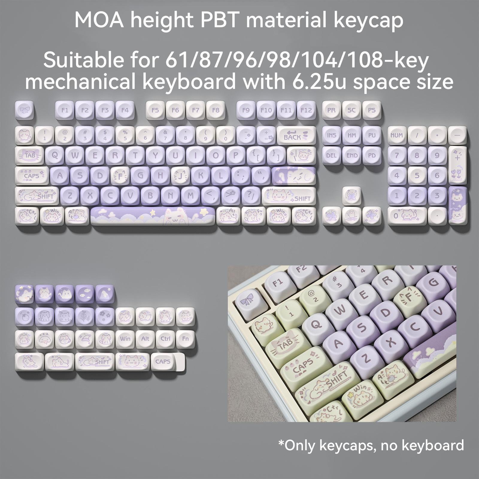 MOA height ice cream bear keycap blue cute cartoon sublimation keycap 75 98 full set of mechanical keyboard keycaps
MOA height ice cream bear keycap blue cute cartoon sublimation keycap 75 98 full set of mechanical keyboard keycaps