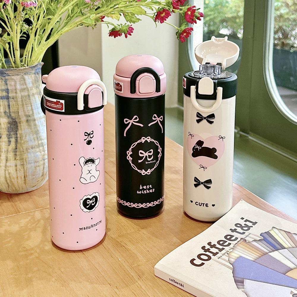 Stainless Steel Black Pink Thermos Bottle Bounce Lid Thermos Cup Cute Thermal Water Bottle Student Style A
Stainless Steel Black Pink Thermos Bottle Bounce Lid Thermos Cup Cute Thermal Water Bottle Student Style A