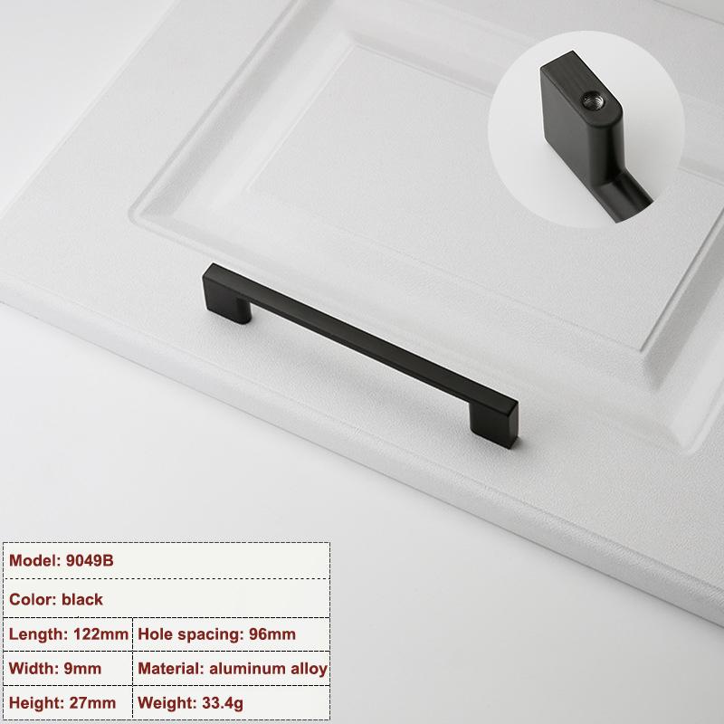 1Pcs Extended Aluminum Alloy Bedroom Cabinet Handle Wardrobe Door Handle American-Style Kitchen Furniture Handles Black 96mm
1Pcs Extended Aluminum Alloy Bedroom Cabinet Handle Wardrobe Door Handle American-Style Kitchen Furniture Handles Black 96mm