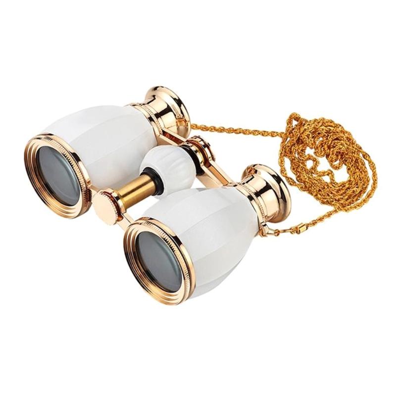 Theater Binoculars 4X30 Opera Glasses Binoculars with Necklace for Enjoyments білий
Theater Binoculars 4X30 Opera Glasses Binoculars with Necklace for Enjoyments білий