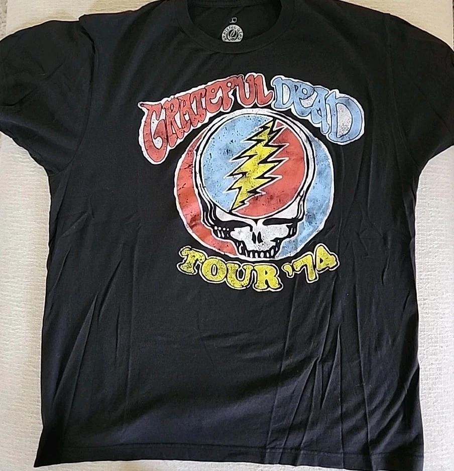 Grateful Dead Ripple Junction Shirt Mens Large Black Tour 74 Rock Graphic Tee 3XL
Grateful Dead Ripple Junction Shirt Mens Large Black Tour 74 Rock Graphic Tee 3XL