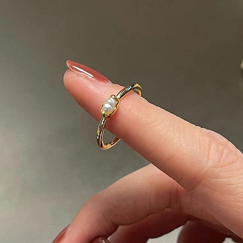 PONYKISS Silver Geometric Pearl Adjustable Ring for Women Party Classic Fine Minimalist Accessories resizable
PONYKISS Silver Geometric Pearl Adjustable Ring for Women Party Classic Fine Minimalist Accessories resizable