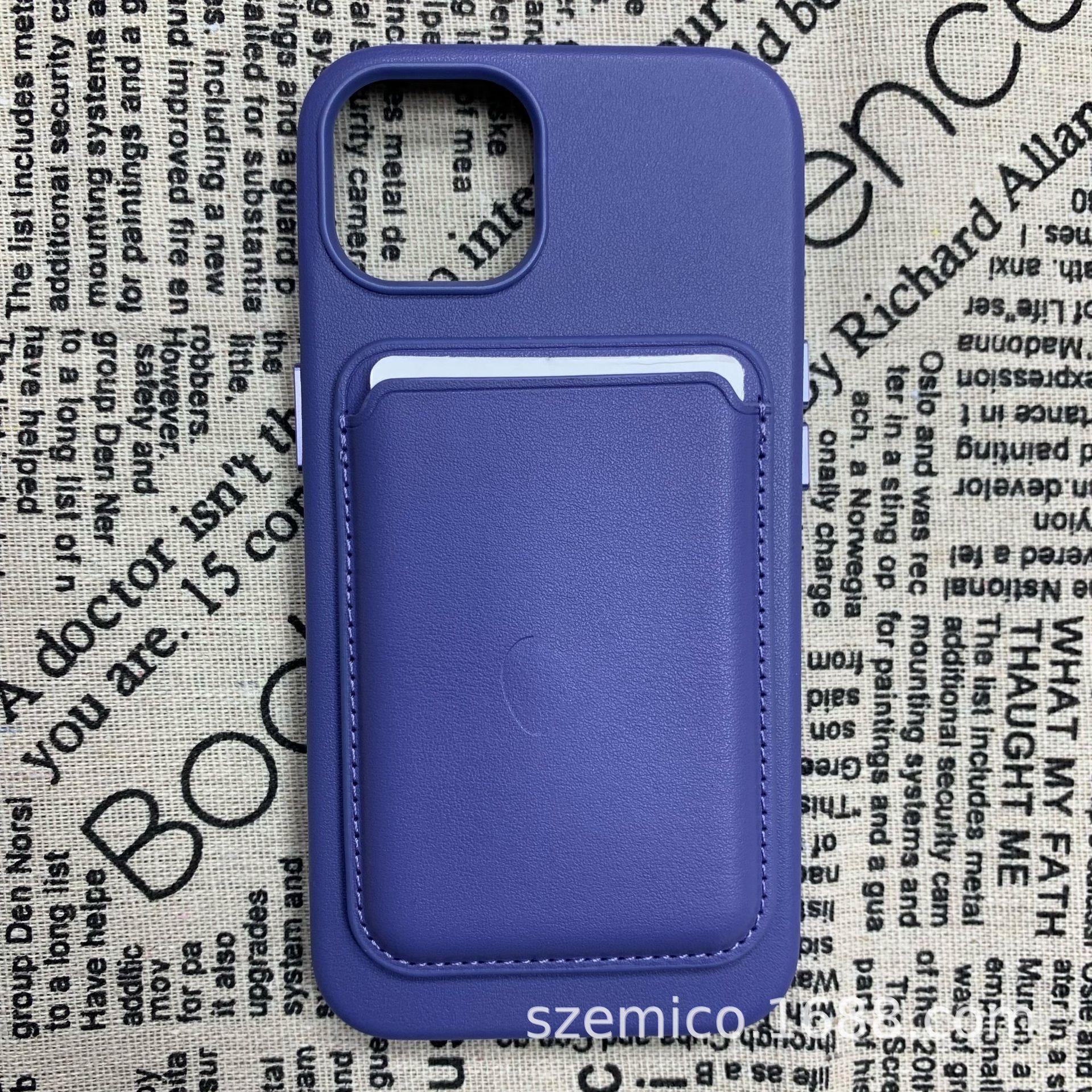 Genuine Leather MagSafe Card Holder Case for iPhone 12/13/14 Series with Animation and Magnetic Buckle. iPhone Series 12-17 Universal Calf Leather
Genuine Leather MagSafe Card Holder Case for iPhone 12/13/14 Series with Animation and Magnetic Buckle. iPhone Series 12-17 Universal Calf Leather