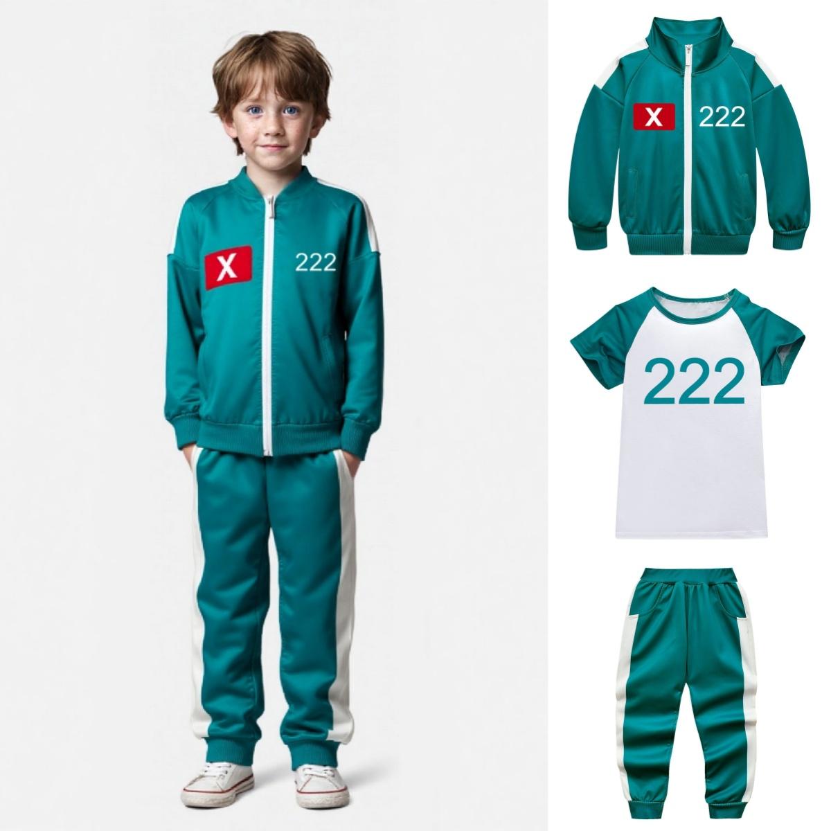 3 шт./компл. Детский Корея Фильм Игра Принт Куртка с длинными рукавами Футболка Брюки Наряд Мальчики Девочки Дети Хэллоуин Косплей Маскарадный костюм 140
3 шт./компл. Детский Корея Фильм Игра Принт Куртка с длинными рукавами Футболка Брюки Наряд Мальчики Девочки Дети Хэллоуин Косплей Маскарадный костюм 140