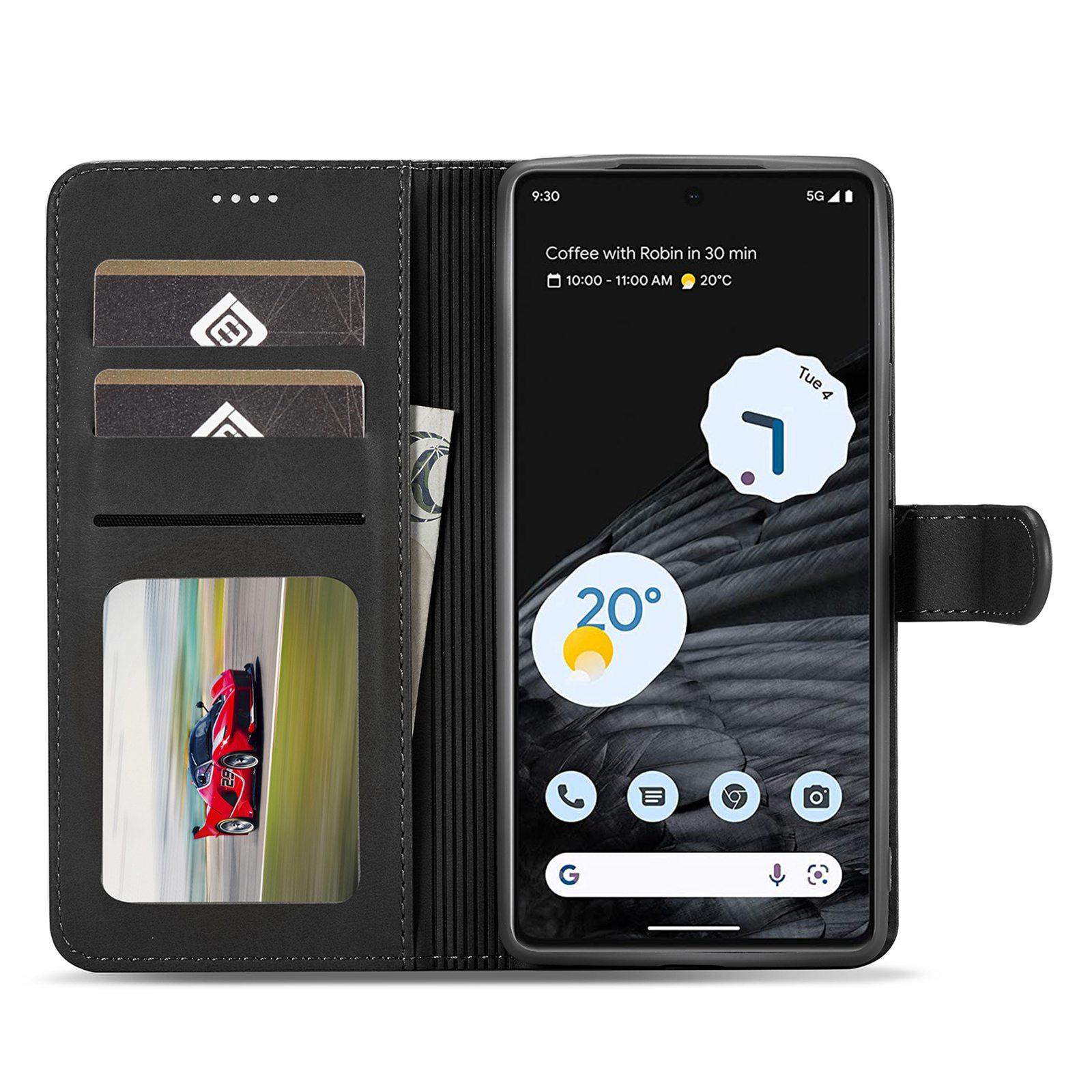 LC.IMEEKE Calf Texture Phone Case For Google Pixel 7 5G,Anti-fall Magnetic Clasp PU Leather Wallet Stand Full Protection Cell Phone Cover Black
LC.IMEEKE Calf Texture Phone Case For Google Pixel 7 5G,Anti-fall Magnetic Clasp PU Leather Wallet Stand Full Protection Cell Phone Cover Black