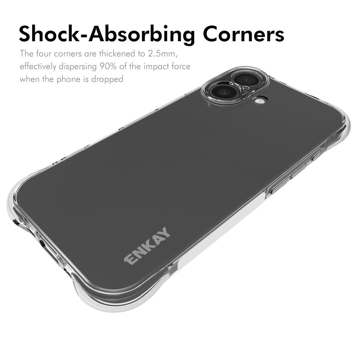 For iPhone 17 Clear Phone Case ENKAY HAT PRINCE Shockproof Anti-slip TPU Cover Transparent
For iPhone 17 Clear Phone Case ENKAY HAT PRINCE Shockproof Anti-slip TPU Cover Transparent
