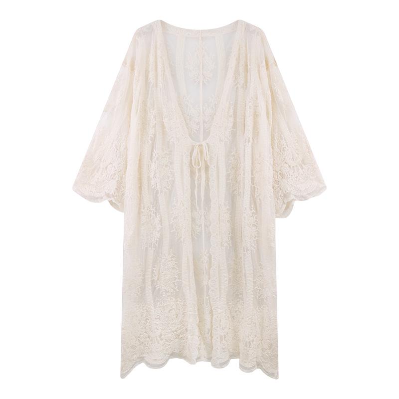 Women s 2024 Early Autumn French Embroidered Lace Cardigan - Mid-Length, Thin Sunscreen Cover-Up. One Size
Women s 2024 Early Autumn French Embroidered Lace Cardigan - Mid-Length, Thin Sunscreen Cover-Up. One Size